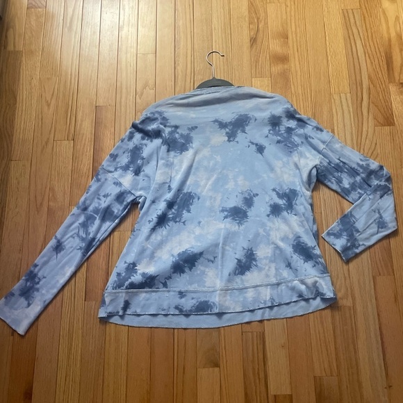 Sunny Studio White and Blue Tie Diy Long Sleeve - Picture 6 of 6